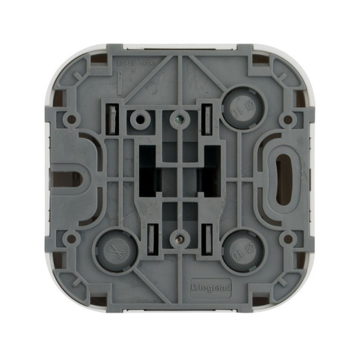 Legrand Quteo Белый Переключатель 1-клавишный 10А