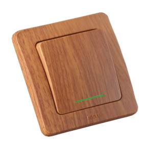 Hegel Мастер внутр Дуб ВС16-312-05 Выключатель 1-клавишный, с индикацией