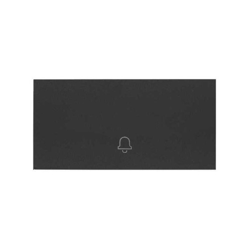 Simon 100 Черный матовый Клавиша выключателя с пиктограммой «звонок»