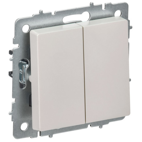 IEK BRITE Жемчуг Выключ. 2-кл. перекр. 10А ВС10-2-3-БрЖ