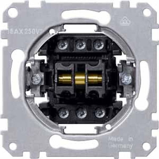 Schneider Electric Merten Механизм 1-полюсного выключателя на 1 направление и 2-полюсного выключателя на 1 направление