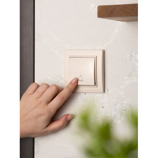 EKF Basic Минск Бежевый Кнопка звонка , 10А, СП