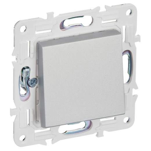 IEK SKANDY Серебряный Выключатель 1-клавишный перекрестный 10А SK-V03S