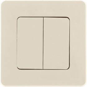 Legrand/Daccord INSPIRIA Слоновая кость Выключатель двухклавишный 10 AX - 250 В