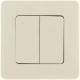 Legrand/Daccord INSPIRIA Слоновая кость Выключатель двухклавишный 10 AX - 250 В