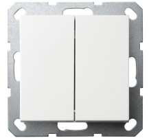 Jasmart G Белый глянцевый Выключатель 2-кл 10A 250V~