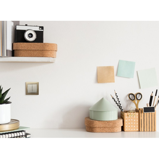 Legrand Valena Крем Выключатель 2-клавишный