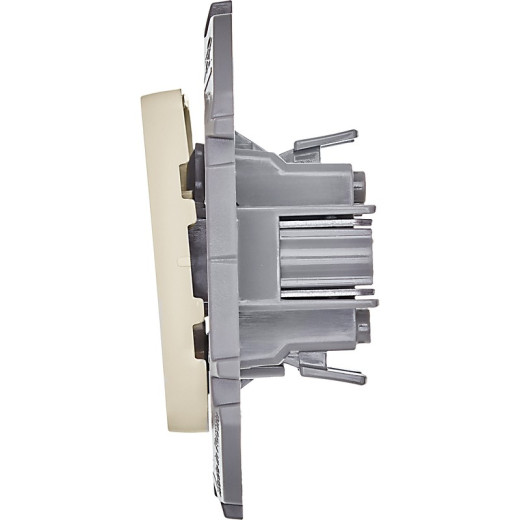 Legrand/Daccord INSPIRIA Слоновая кость Выключатель двухклавишный 10 AX - 250 В