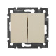 Legrand Valena Крем Выключатель 2-клавишный