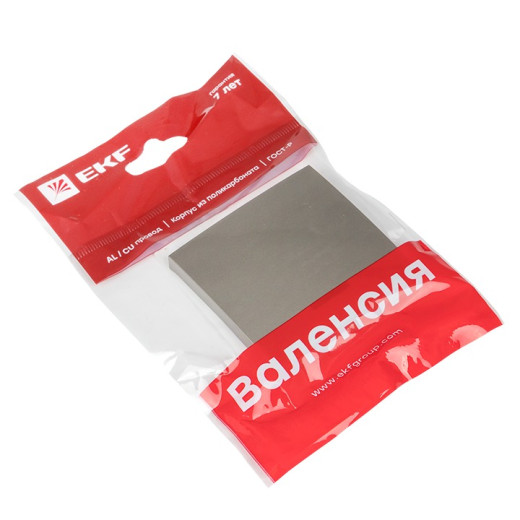 EKF PROxima Валенсия лицевая панель выключателя 1-кл. с индикатором 10А кашемир