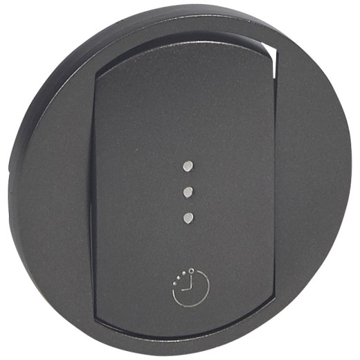 Legrand Celiane2 Графит Лицевая панель выключателя 067051/67423