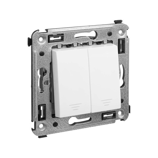 DKC Avanti Кнопка двухклавишная в стену, 