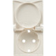 Legrand Valena LIFE Бел Накладка розетки с/з с крышкой