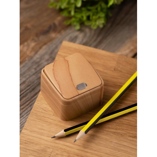 EKF Basic Минск Светлое дерево Выключатель 1-кл с индикатором, 10А, ОП