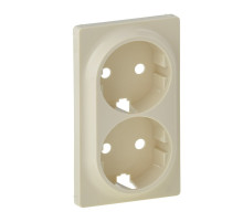 Legrand Valena LIFE Сл.кость Накладка розетки с/з 2-ной