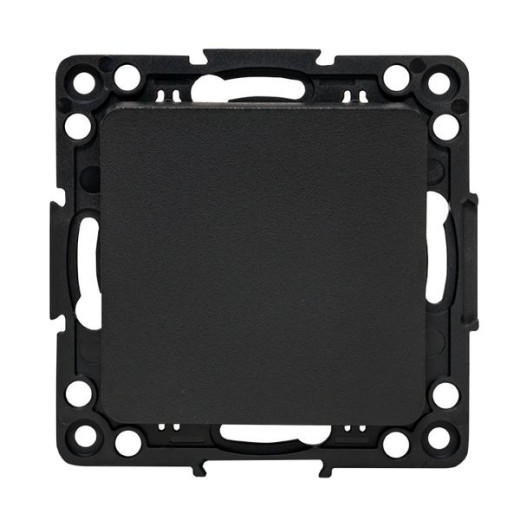 EKF PROxima Стокгольм Черный Выключатель 1-кл, 10А ,винт.клеммы