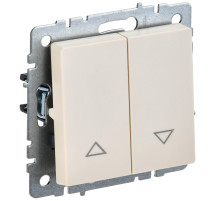 IEK BRITE BASE Бежевый Выключ. жалюзи 10А ВС10-1-5-БрКр