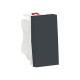 Schneider Electric Unica Modular Антрацит Выключатель 1-клавишный, кнопочный, сх. 1, 10A, 1 модуль