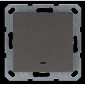 Jasmart G Мокко Выключатель 1-кл с подсветкой 10A 250V~