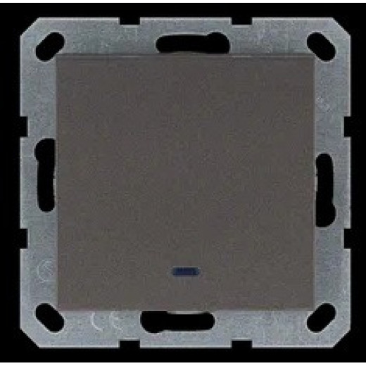 Jasmart G Мокко Выключатель 1-кл с подсветкой 10A 250V~