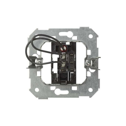 Simon 75 Мех Выключатель под карточку с 2 микровыключателями, проходной со свет.индик, 6А(2А), 250В, S82,82N,88