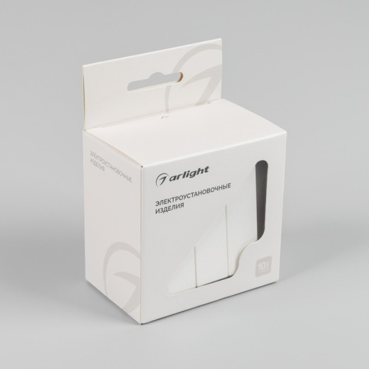 Arlight Механизм выключателя трехклавишный непроходной SWT-MK03-PL-WH-V (250V, 10A) (-)