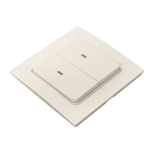 EKF Connect Умный беспроводной выключатель Стокгольм 2-кл. белый Zigbee