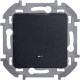 Legrand/Daccord INSPIRIA Антрацит Выключатель одноклавишный с подсветкой/индикацией 10 AX - 250 В