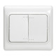 Legrand Kaptika Белый Выключатель 2-клавишный с/п
