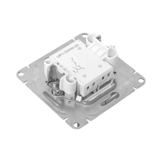 EKF Эпика Механизм выключателя, двухклавишный, алюминий