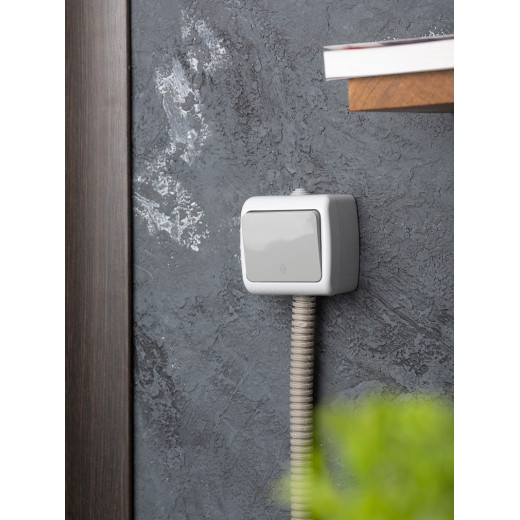 EKF PROxima Мурманск Выключатель проходной 1-клавишный 10А IP54 серый