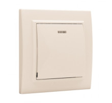 EKF Basic Минск Бежевый Выключатель 1-кл с индикатором, 10А, СП