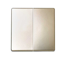 Simon 82 Клавиша двойная для перекрестного выключателя цвета шампань