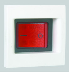 Simon Connect Графит Выключатель с подсветкой, биполярный, 16А, K45, 45х45мм