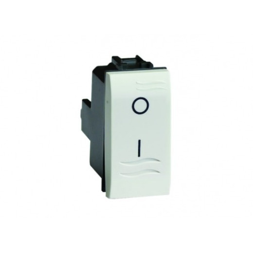 DKC Brava Двухполюсный выключатель, слоновая кость, 1мод.