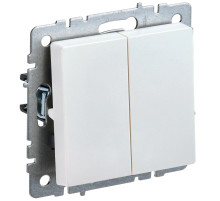 IEK BRITE BASE Жемчуг Выключ. 2-кл 10А ВС10-2-0-БрЖ