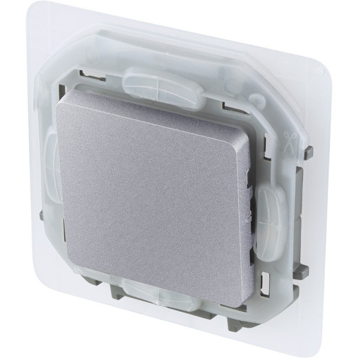 Legrand/Daccord INSPIRIA Алюминий Переключатель IP44 - 10 AX - 250 В