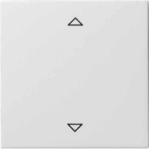 Gira S-55 Бел глянц Накладка нажимного электронного жалюзийного выключателя с ДУ (радио)