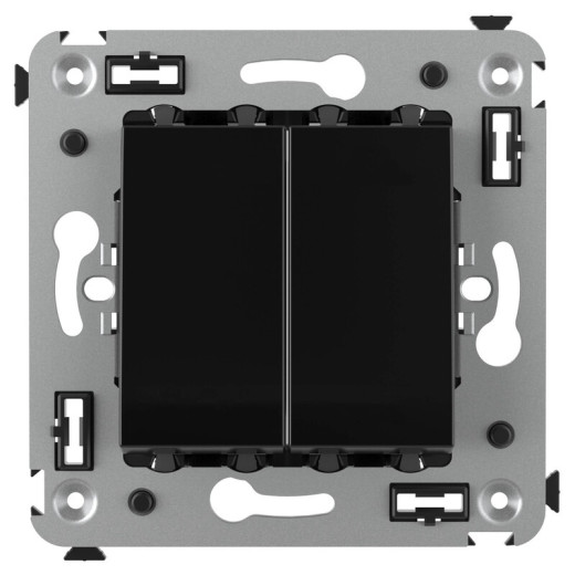 DKC Avanti Выключатель двухклавишный в стену, 