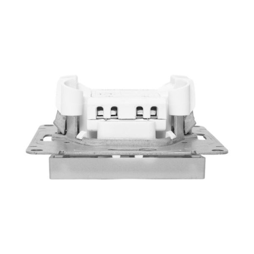 EKF Эпика Механизм выключателя, одноклавишный, с подсветкой, алюминий