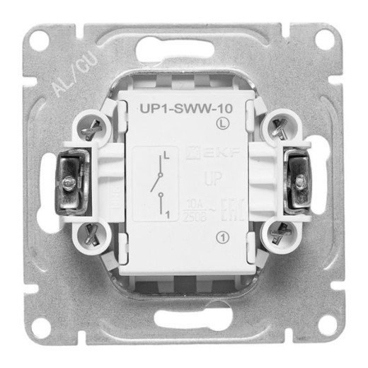 EKF Эпика Механизм выключателя, одноклавишный, белый