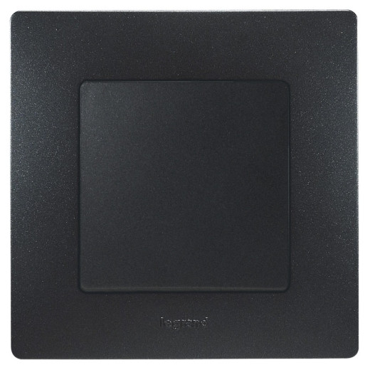 Legrand Etika Антрацит Выключатель 1-клавишный, авт.клеммы, 10AX, 250 В