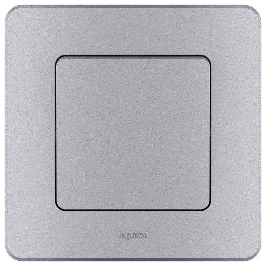 Legrand/Daccord INSPIRIA Алюминий Выключатель одноклавишный 10 AX - 250 В