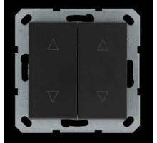 Jasmart G Антрацит Выключатель 2-кл жалюзи 10A 250V~