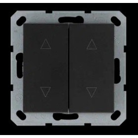 Jasmart G Антрацит Выключатель 2-кл жалюзи 10A 250V~