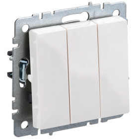 IEK BRITE BASE Белый Выключ. 3-кл. 10А ВС10-3-0-БрБ