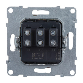 Legrand/Daccord SUNO Белый Выключатель трехклавишный 20АХ 250В. Винтовые зажимы.