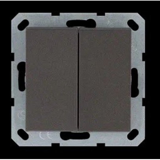 Jasmart G Мокко Выключатель 2-кл 10A 250V~