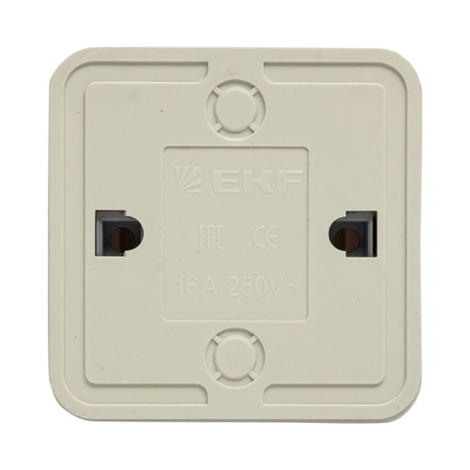 EKF PROxima Рим Выключатель 1-клавишный с индикатором 10А белый