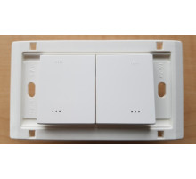 Anam Legrand e-Fren Выключатель 2-кл. с ПОДСВЕТКОЙ, обыкновенный, белый